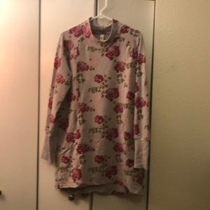 Rose pattern lole tunic dress